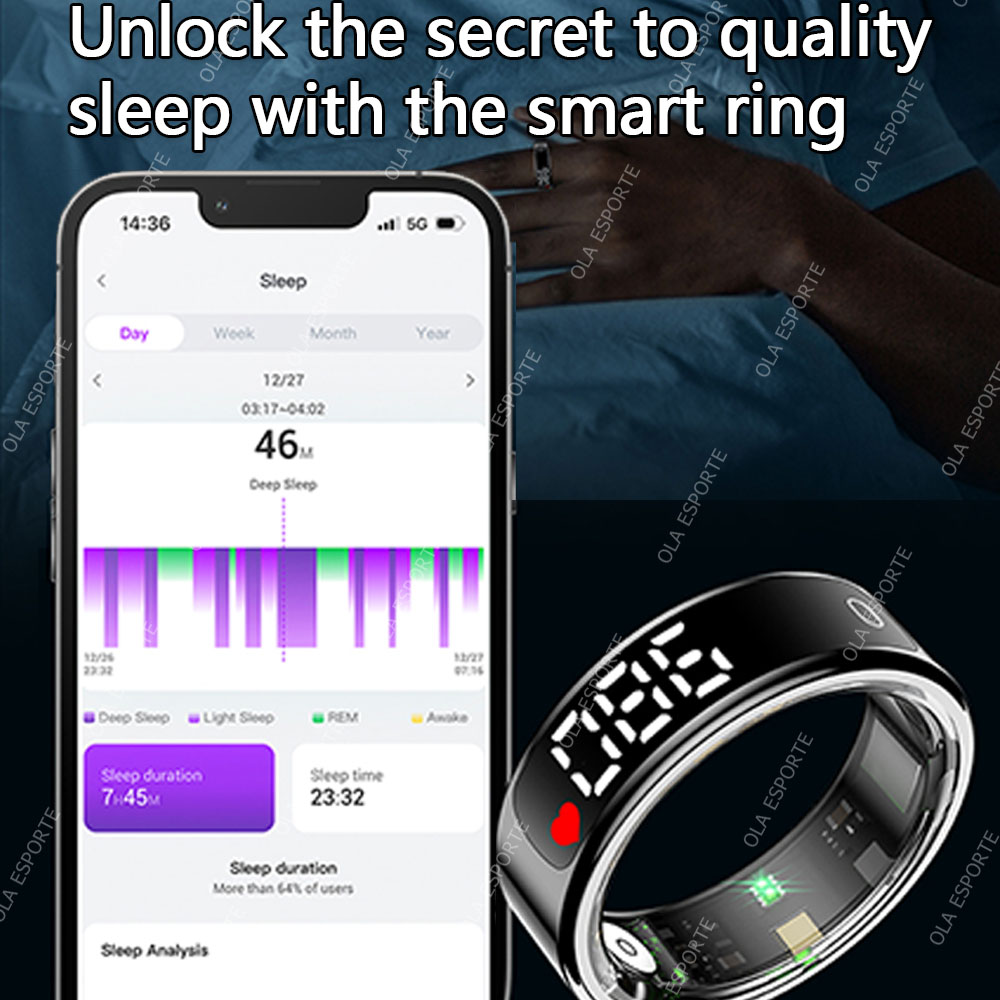 Bague Intelligente avec Boîtie - Health Monitors avis et prix